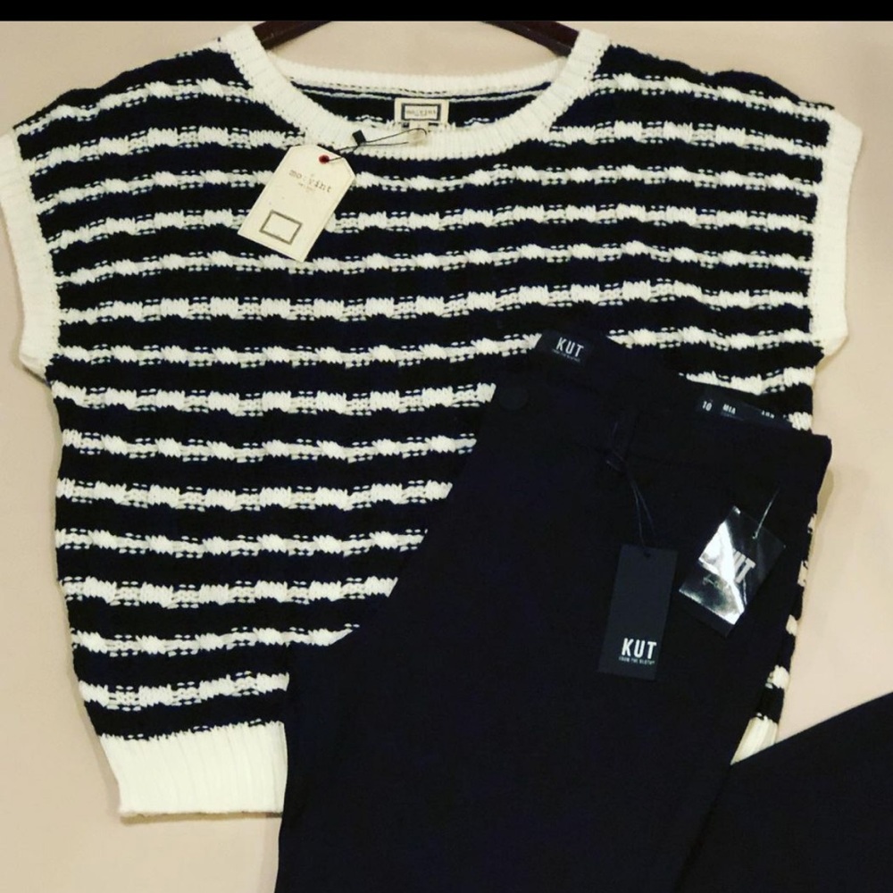 Black and White Vest